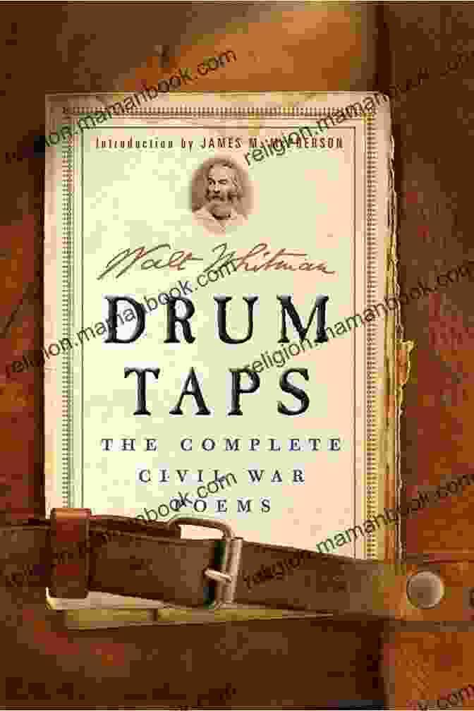 A Close Up Of The Book Drum Taps: The Complete 1865 Edition NYRB Poets With A Black And White Cover And A Soldier In The Civil War Era Drumming Drum Taps: The Complete 1865 Edition (NYRB Poets)