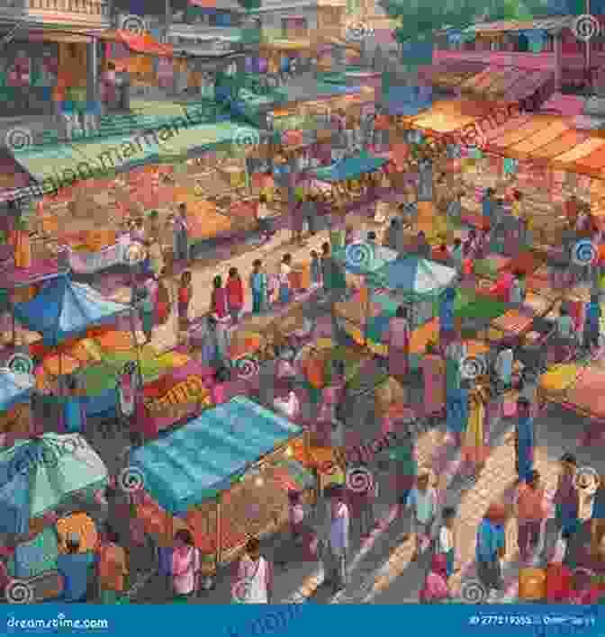 A Colorful Image Of A Bustling Marketplace Filled With Vendors, Shoppers, And Vibrant Merchandise. The Beauty Of Charter City: A Case Study: Dighi As A Charter City In India