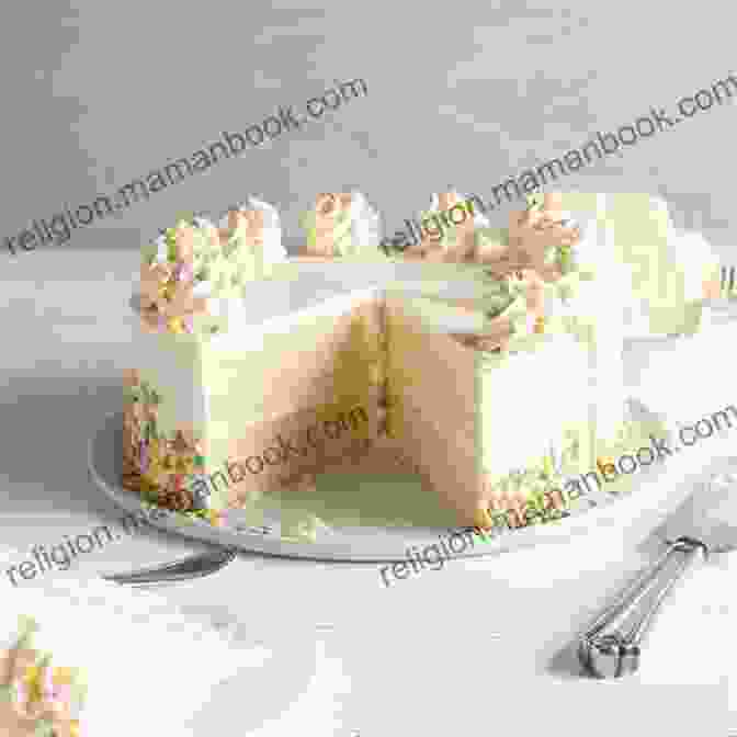 A Photo Of A Vanilla Cake Topped With Vanilla Frosting 115 Recipes Of Baking: The Most Delicious Illustrated Baking Recipes Cakes Cookies And Other Desserts Easy To Prepare Quick Recipes (A Of Cookbooks 14)