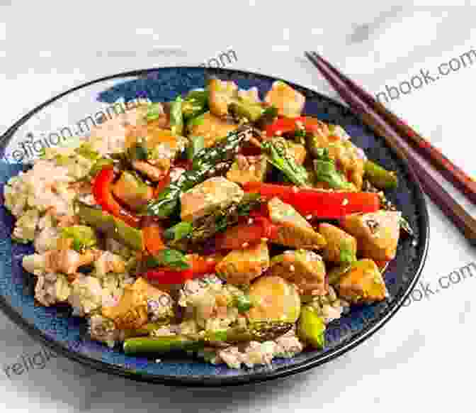 A Plate Of Chicken Stir Fry With Brown Rice Healthy Quick Easy Smoothies: 100 No Fuss Recipes Under 300 Calories You Can Make With 5 Ingredients