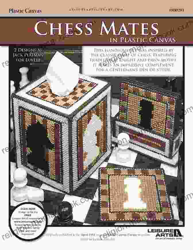 A Vibrant Display Of Handmade Chess Mates In Plastic Canvas, Featuring Intricate Designs And Lifelike Details. Chess Mates In Plastic Canvas EPattern