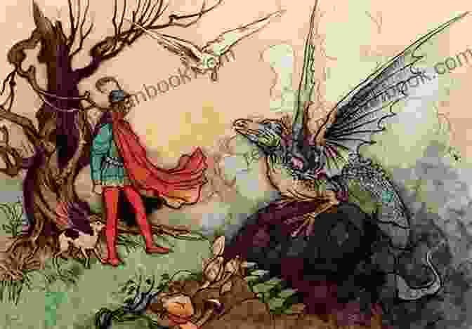 A Vibrant Illustration Depicting A Princess And A Dragon From A Classic Fairytale, Evoking A Sense Of Wonder And Enchantment The Greatest Children S Classics Of All Time: 1400+ Titles In One Volume: Fantastic Tales Fables Fairytales Adventures Legends