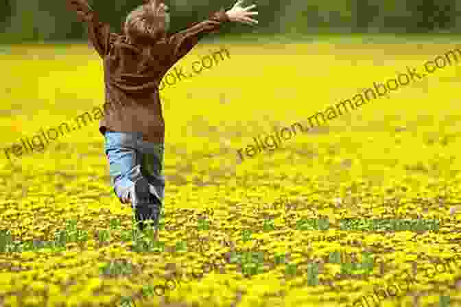 A Young Child Running Through A Field, Symbolizing The Innocence And Joy Of Childhood. The Poetry Of Thomas Traherne: More Company Increases Happiness But Does Not Lighten Or Diminish Misery