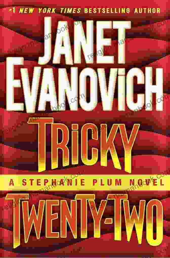 An Image Of The Cover Of The Book Tricky Twenty Two By Janet Evanovich, Featuring Stephanie Plum Standing In Front Of A Purple Background With A Gun In Her Hand. Tricky Twenty Two: A Stephanie Plum Novel