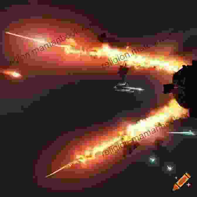 An Intense Spaceship Battle In The Fold The Andromedan Fold: An Explosive Intergalactic Space Opera Adventure (The Fold 2)
