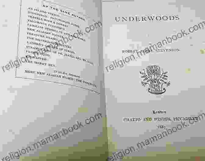 Book Cover Of Underwoods By Robert Louis Stevenson Complete Works Of Robert Louis Stevenson Scottish Novelist Poet Essayist And Travel Writer 56 Complete Works (Treasure Island The Black Arrow Dr Jekyll And Mr Hyde Kidnapped) (Annotated)