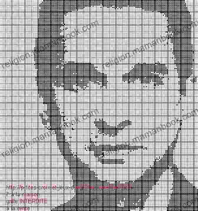 Cross Stitch Portrait Of Dave Gahan, Capturing His Enigmatic Expression. Depeche Mode Rock Star Dave Gahan Cross Stitch Patterns DM Rock Band Symbol Logo Wall Art Monochrome Canvas Digital Embroidery Designs Patterns Needlepoint Minimalist Wall Art Funny Originals