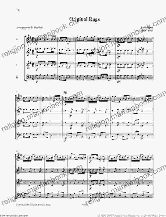 Original Rags Flute Quartet Score Parts Original Rags Flute Quartet Score Parts: Ragtime Two Step