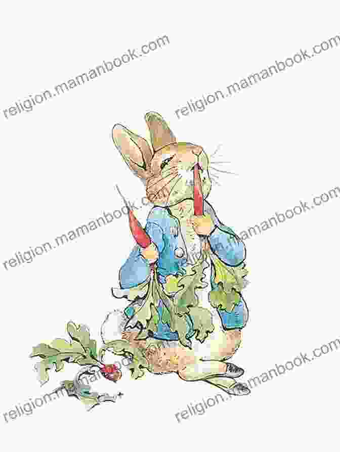 Peter Rabbit Eating A Carrot The Tale Of Peter Rabbit