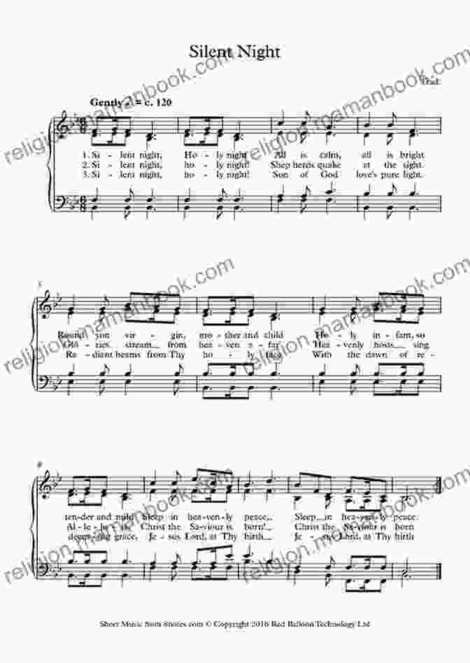Silent Night Sheet Music 50 Christmas Carols For Solo Ukulele: Standard Notation Tab