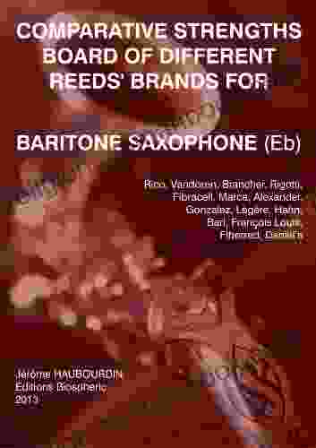 Comparative Strengths Board Of Different Reeds Brands For Baritone Saxophone (Eb)